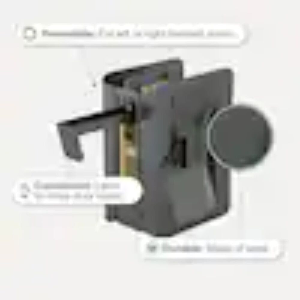 new Onward 3-1/4 in. Black Pocket Door Pull with Privacy Lock